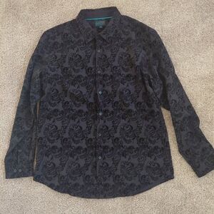 Men's Black Paisley Shirt
